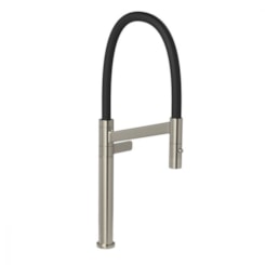 Torneira De Mesa Para Cozinha Em  Inox E Bica Preta Deca 1189