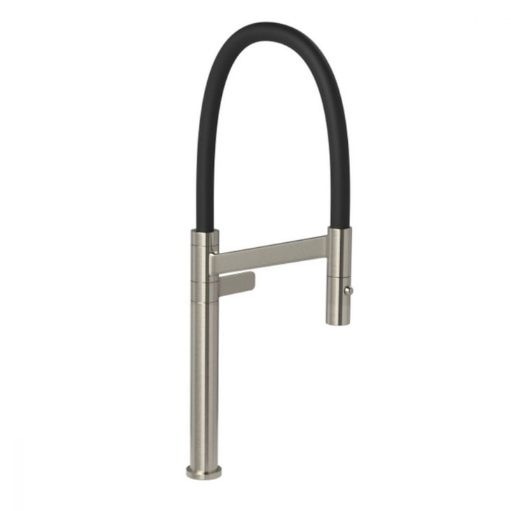 Torneira De Mesa Para Cozinha Em  Inox E Bica Preta Deca 1189