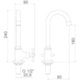Torneira De Mesa Para Lavatório Bica Alta 1190 C24 1/4 Volta Tetra Cromado Meber - a868e9ca-949b-4608-8f01-1287fd364462