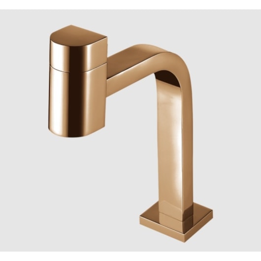 Torneira De Mesa Para Lavatorio Bica Baixa Code Rose Gold Lorenzetti - Imagem principal - 377e96fa-5f7a-470a-9fdc-ff55191c1d41