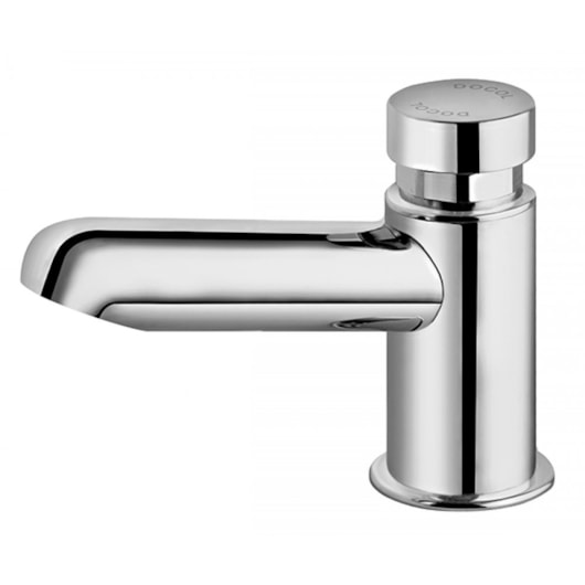Torneira De Mesa Para Lavatório Bica Baixa PressMatic Alfa Cromado Docol - Imagem principal - 6acdbf61-3292-45ab-a4b6-3c7ec3c5ee3d