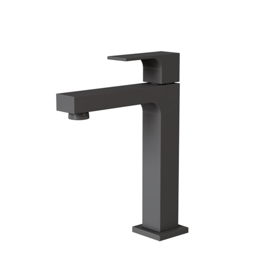 Torneira de Mesa para Lavatório Bica Média Retta 1312 BK330 Preta Fosca DN 15 1/2