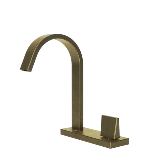 Torneira De Mesa Para Lavatório Com Acionamento Lateral 1185 Prima 210 Ouro Velho Fani - Imagem principal - 6cedca19-7734-440d-ae21-a884eb807df2