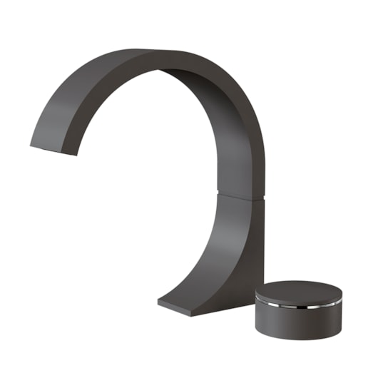 Torneira De Mesa Para Lavatório Com Acionamento Lateral Elo Preto Fosco Fani - Imagem principal - b1452868-8574-424d-b115-a6f5ea9c8827