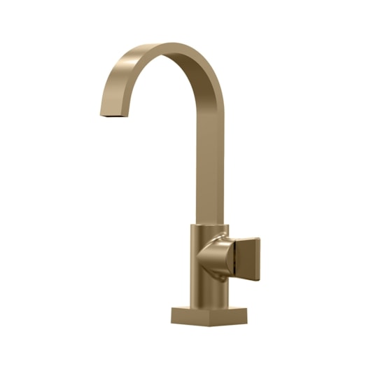 Torneira De Mesa Para Lavatório Com Bica Alta 1195 1/2 Prima 210  Champagne Fani - Imagem principal - e1450863-6655-4265-9b66-370d93abc247