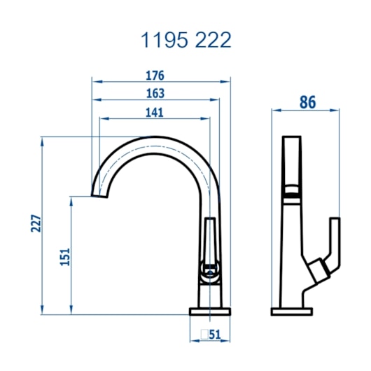 Torneira De Mesa Para Lavatório Com Bica Alta 1195 Bella Clássica 222 1/2 Champagne Fani - Imagem principal - d8bcfbdb-90cf-4593-9569-ce87b1ce6d92