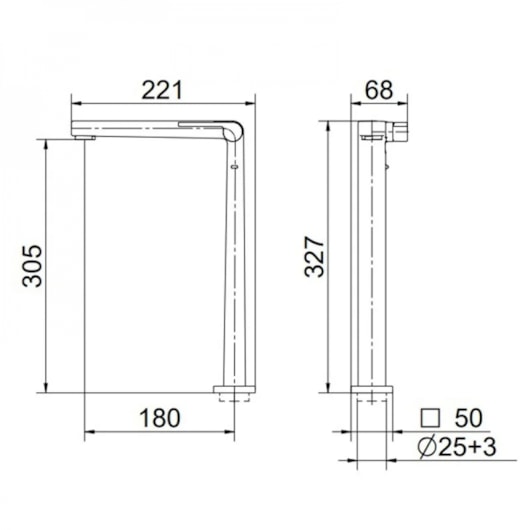 Torneira De Mesa Para Lavatório Com Bica Alta 90° Stillo Níquel Escovado Docol - Imagem principal - a4fca189-41e7-4448-bb8b-3184e9b1ef55