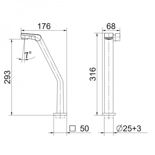 Torneira De Mesa Para Lavatório Com Bica Alta Stillo Níquel Escovado Docol - Imagem principal - f5f3056a-748d-43ba-9ee9-7f56ce2ed962