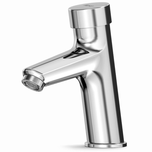 Torneira De Mesa Para Lavatório Com Bica Baixa F.auto Fluente Cromado Roca - Imagem principal - 1d11043f-14d0-4230-8c5b-1c53995176a8