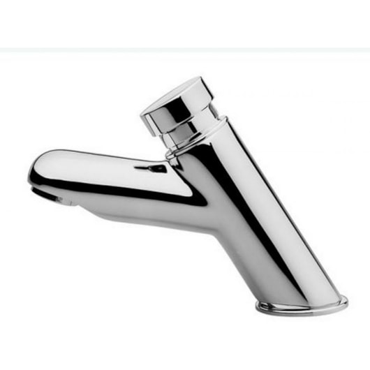 Torneira De Mesa Para Lavatório Com Ciclo Fixo Pressmatic Bica Baixa 110 Cromada Docol - Imagem principal - d6c835a3-73f6-458e-a875-9b26fbabfd2e