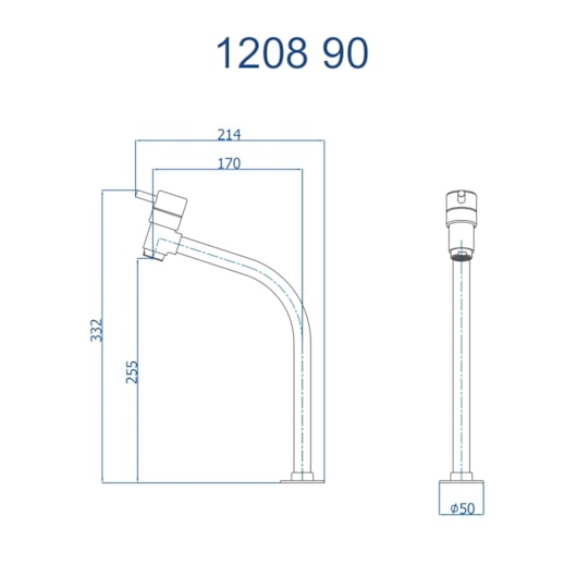 Torneira De Mesa Para Lavatório Para Cuba de Sobrepor 1208 Fani Eva 90 1/2 Champanhe Fani - Imagem principal - 0f799c80-2144-4dd2-ab64-ec01e5fd1cb5