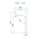 Torneira De Mesa Para Lavatorio Para Cuba de Sobreporrepor 1209 1/2 Hera 105 Preto Fosco Fani - 33fe4945-acb9-46ca-875d-edac3ab34e4b