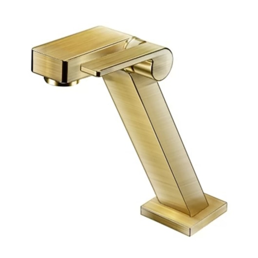 Torneira De Mesa Para Lavatório Stillo Ouro Escovado Docol - Imagem principal - 866010d7-d148-4b2d-bd27-d29af12e7b91