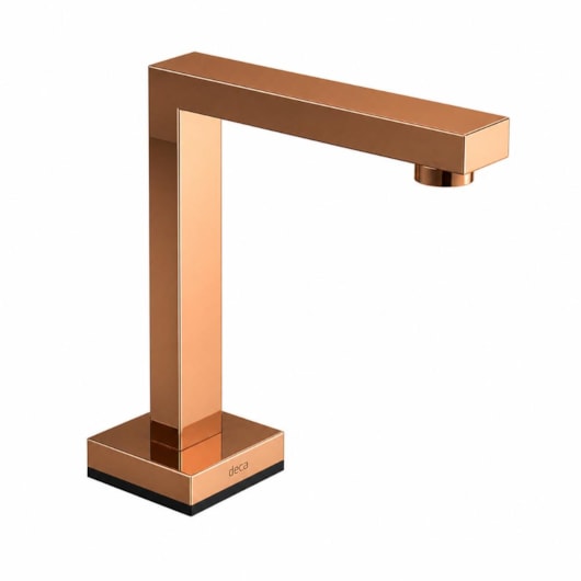 Torneira De Mesa Para Lavatório Touchless Bica Alta Dream Red Gold Deca - Imagem principal - 72b04895-bd14-4156-980d-18067beb30df
