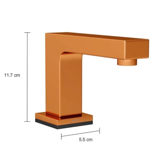 Torneira De Mesa Para Lavatório Touchless Bica Baixa Unic Red Gold Deca - Imagem principal - 4bfc88f5-2d9d-4b69-8719-575f4aa74f4f