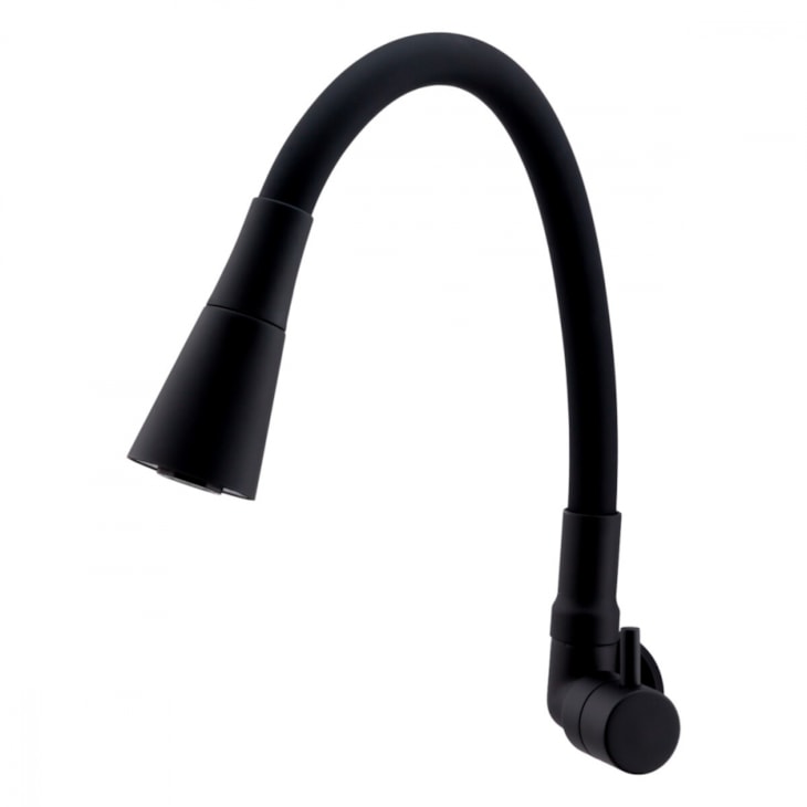 Torneira De Parede Com 2 Jatos Flex Preto Fosco Fani