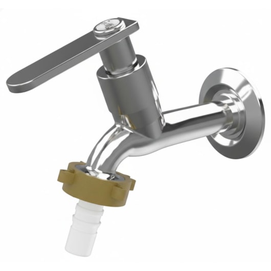 Torneira de Parede Longa p/Tanque e Jardim Cromada Pratic DN15 DN20 Romar - Imagem principal - 93162431-75f5-4fbb-935a-f04321604820