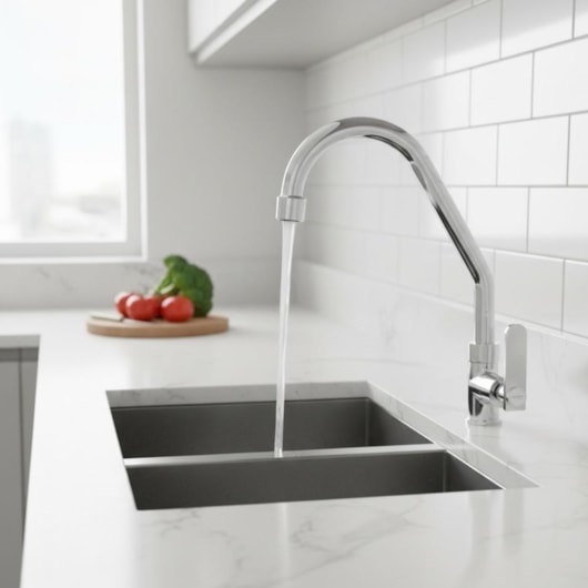 Torneira de Parede p/Cozinha Bica Móvel Pratic DN15/DN20 Cromado Romar - Imagem principal - 164e4c51-18d0-4b4c-b792-8b1f5017a24a