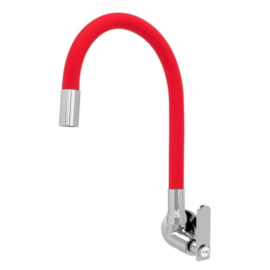 Torneira de Parede p/Cozinha Bica Móvel Pratic Red Cromado Romar - Imagem principal - 3e2666ed-c843-4c0b-9692-75af6c5820a2