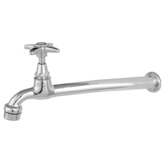 Torneira de Parede p/Cozinha c/Arejador C23 22cm Cromado DN15 DN20 Romar - Imagem principal - 62e9b750-7cd1-4ff9-8933-7ba006001fe1