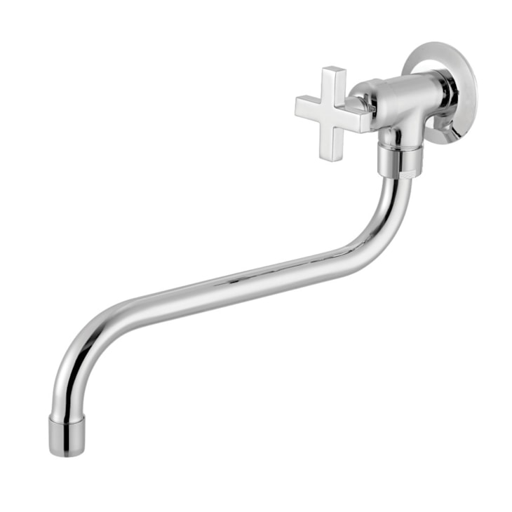 Torneira De Parede Para Cozinha Bica Móvel 1167 Nya Cromado Meber