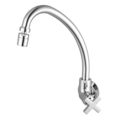 Torneira De Parede Para Cozinha Bica Móvel 1187 C22 Nya Cromado Meber
