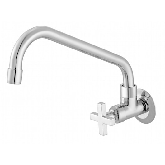 Torneira De Parede Para Cozinha Bica Móvel E Alta 1/4 Volta 1165 Nya Cromado Meber - Imagem principal - 95624268-bcec-4c40-9abc-b4334f172271