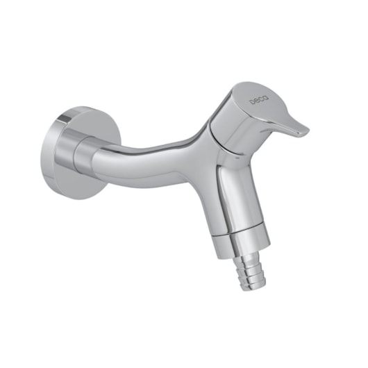 Torneira de Parede para Lavanderia Jardim e Tanque com Adaptador Mangueira Gama Cromado Deca - Imagem principal - 6dfac5ab-1b3e-402b-89c8-7c8f117ae74d