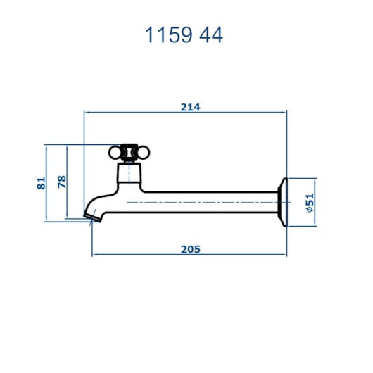 Torneira De Parede Para Pia 1/2x3/4 Cromado Fani - Imagem principal - acec6123-d64b-49b4-aef8-608547b137f5
