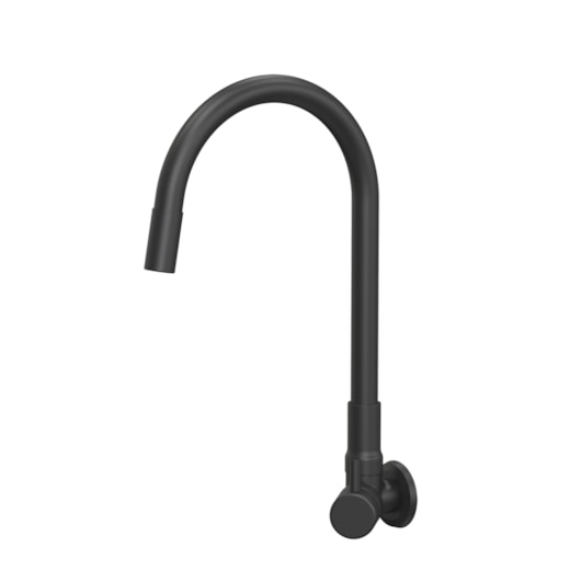 Torneira De Parede Para Pia Com Bica Movel  Flex Preto Fosco Fani - Imagem principal - c0650ce7-9212-4eb0-8220-caa67188f35a