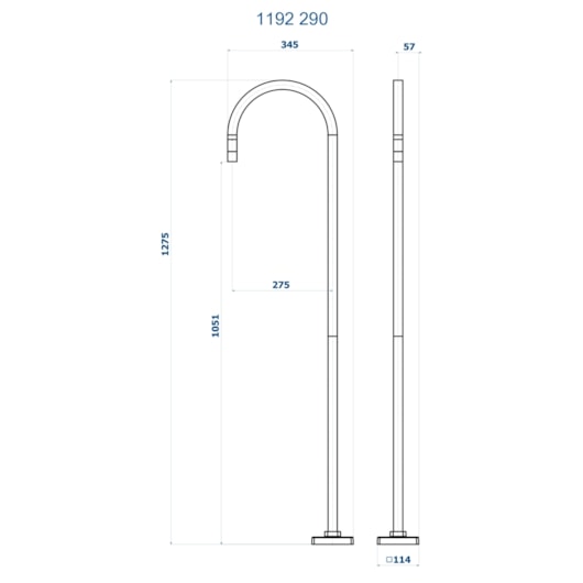 TORNEIRA DE PISO PARA LAVATÓRIO BICA CURVA VIK 1192 BK290 PRETO FOSCO FANI - Imagem principal - 7ef9b46f-a925-41a9-9c06-b83be17746ae