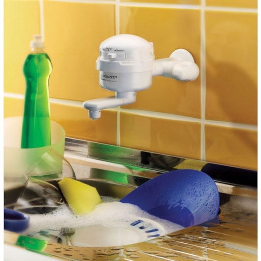 Torneira Elétrica Para Cozinha De Parede Clean 3t 220v 5500w Branca Lorenzetti - Imagem principal - 425e27fc-fa69-4630-8251-f882d5d58e9a
