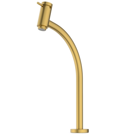 Torneira Lavatório Basic Mesa Bica Alta Matte Gold Roca - Imagem principal - e53d4ae5-dd26-4a61-8f8e-dff9d20eafcd