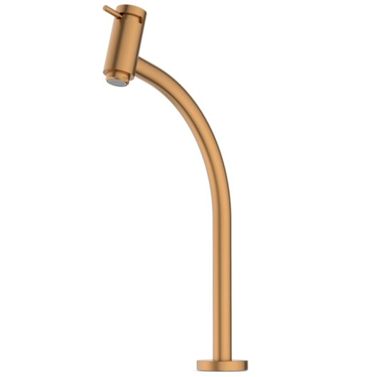 Torneira Lavatório Basic Mesa Bica Alta Matte Rose Gold Roca - Imagem principal - da96d94c-26da-4036-8c59-d5bc075f1e91