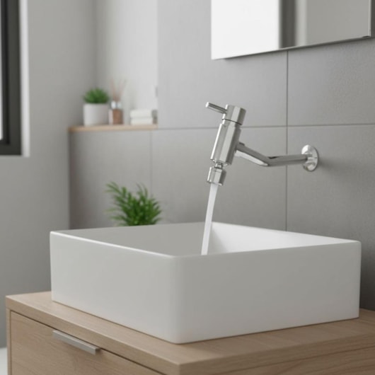 Torneira Longa de Parede para Cozinha Bello Cromada Romar - Imagem principal - 4d68f4fe-60c8-473c-8675-4bad8aa932d3