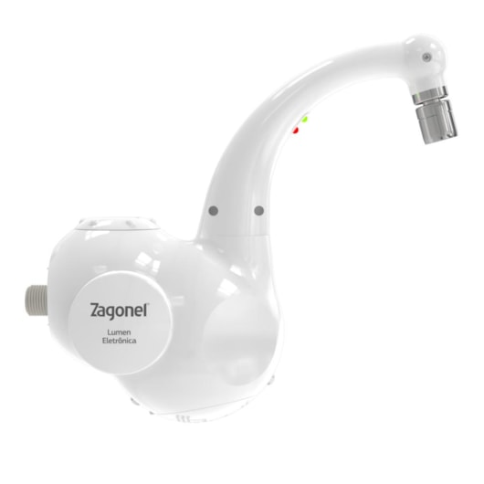 Torneira Lumen Eletrônica Branco Zagonel 5500W 220V - Imagem principal - 14c795e5-98e7-4040-b154-ed46ba4a9aa7