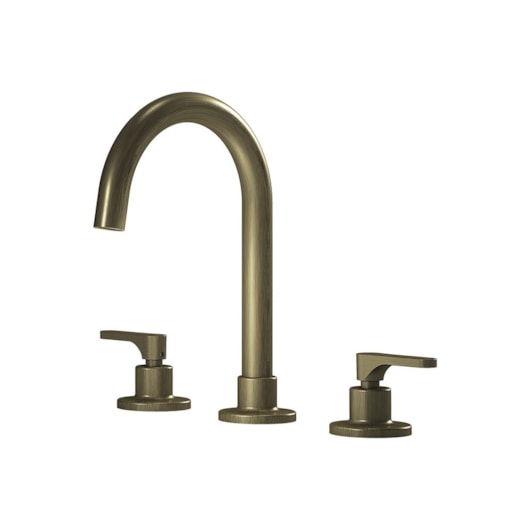 Torneira Misturador De Mesa Para Lavatório Bica Alta Móvel Ouro Velho Tunis Clássica 262 Fani Metais - Imagem principal - e406ecb5-9f6a-45e2-9e6e-7bc4bccf9530