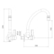 Torneira Para Cozinha Bica Móvel Parede 1187 C 36 Meber - 527a3ca8-0d30-4087-b2af-a7da92779727