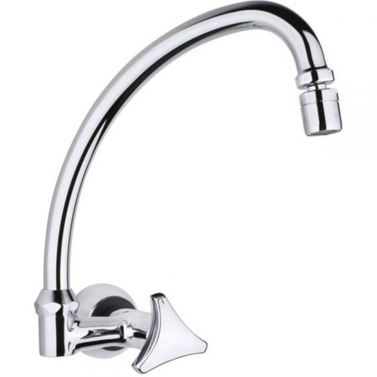 Torneira Para cozinha Com Saida Lateral De Parede Aquarius Cromado - Imagem principal - 5cc431c6-a3d9-418d-bad6-95cbf4a9a646