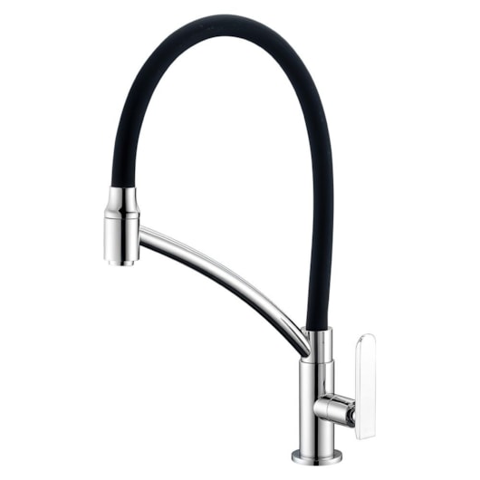 Torneira Para Cozinha De Mesa 1167 C81 Chef Preta Com Cromado Lorenzetti - Imagem principal - b226e8d2-5b01-4979-9bc5-292153ba37cc