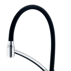 Torneira Para Cozinha De Mesa 1167 C81 Chef Preta Com Cromado Lorenzetti