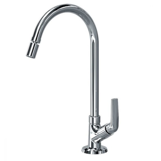 Torneira Para Cozinha De Mesa Bica Alta Iris 42 1167 Cromada Fani Metais - Imagem principal - 466029f9-2a9f-46cc-afe4-5ab142ca3624