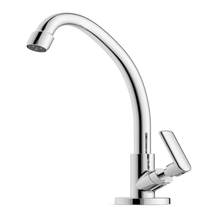 Torneira Para Cozinha de Mesa Bica Média Smart Cromada Celite