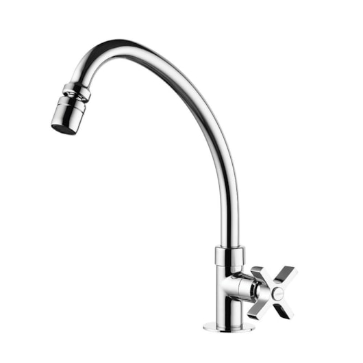 Torneira Para Cozinha De Mesa Club Cromada 1167 C47 Lorenzetti - Imagem principal - 7badbd94-581d-4a78-a762-d1d41de4cfbb