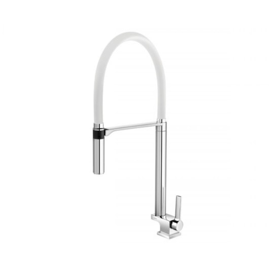 Torneira Para Cozinha De Mesa Doc Bica Alta Cromada/branco Docol - Imagem principal - 3ade8973-386a-4fa7-8a6f-556d331ccea7