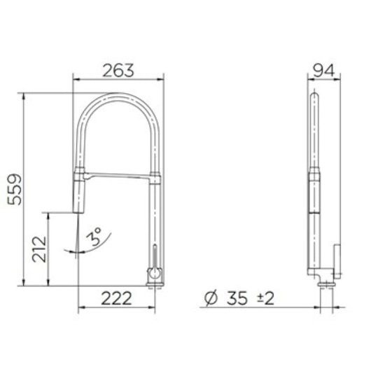 Torneira Para Cozinha De Mesa Doc Bica Alta Cromada/laranja Docol - Imagem principal - a2a42f13-c8d5-46f2-b479-f4290be45771