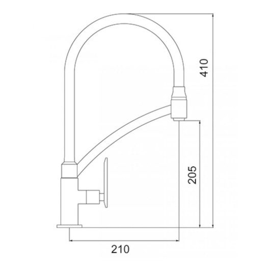 Torneira Para Cozinha De Mesa Lorenchef C81 Preto Cromada Lorenzetti - Imagem principal - e7ba9dd6-999a-4525-8289-7eb4cd3c6c07