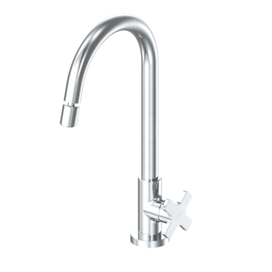 Torneira Para Cozinha De Mesa Nova Ella Cross Cromado Fabrimar DN15 - Imagem principal - 1f96d202-e24f-4971-8bdd-0d8f6ff3e34e
