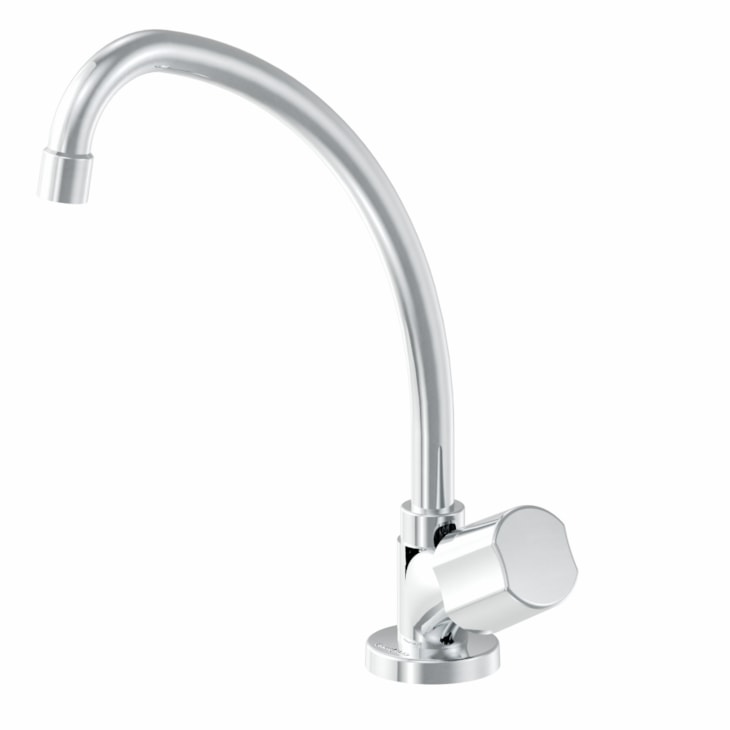 Torneira Para Cozinha De Mesa Nova Petra Cromado Fabrimar DN15