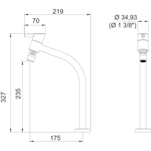 Torneira Para Cozinha De Mesa Swan Cromada 1167 C42 Lorenzetti - Imagem principal - 3b95d300-78b3-48d5-8682-bdc93df7d0da